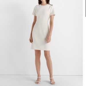 Club Monaco Button Shoulder Sheath Dress